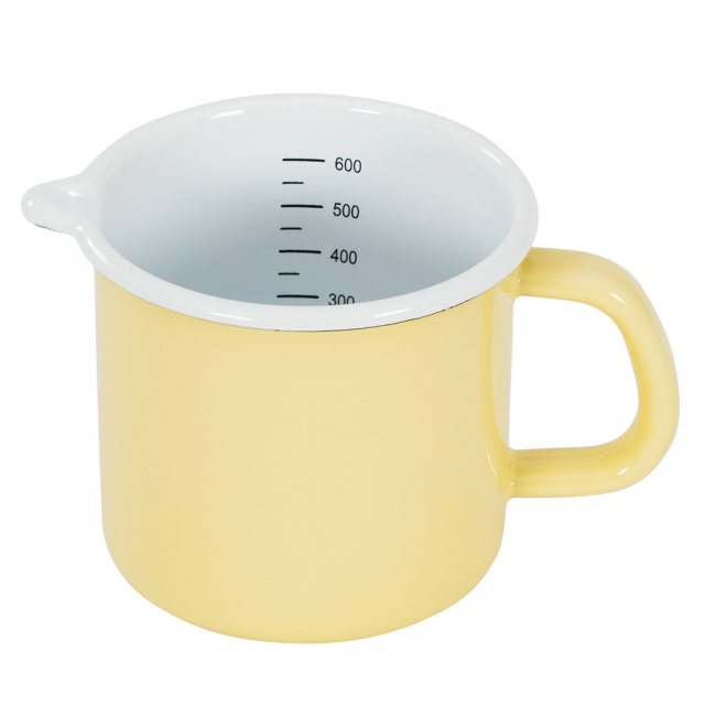 Mug with vernier scale Yellow Citrine i gruppen Emaljeret stl hos Kockums Jernverk AB (MUGW-002)