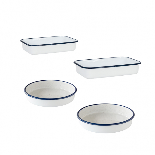 Pakke med ovnfaste fade - Mix - Kockums White