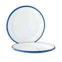 Tallerken 25 cm, White-Blue