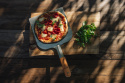 Pizzaspade, rustfrit stål, håndtagsbeskyttelse af Tärnsjö-læder