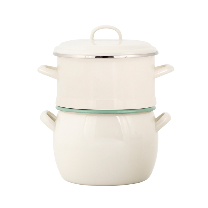 Pakke Bellied Pot and Colander i gruppen Emaljeret stål / Gryder hos Kockums Jernverk AB (SET0039)