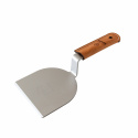 Burgerpresser med grillspade, håndtagsbeskyttelse af Tärnsjö-læder