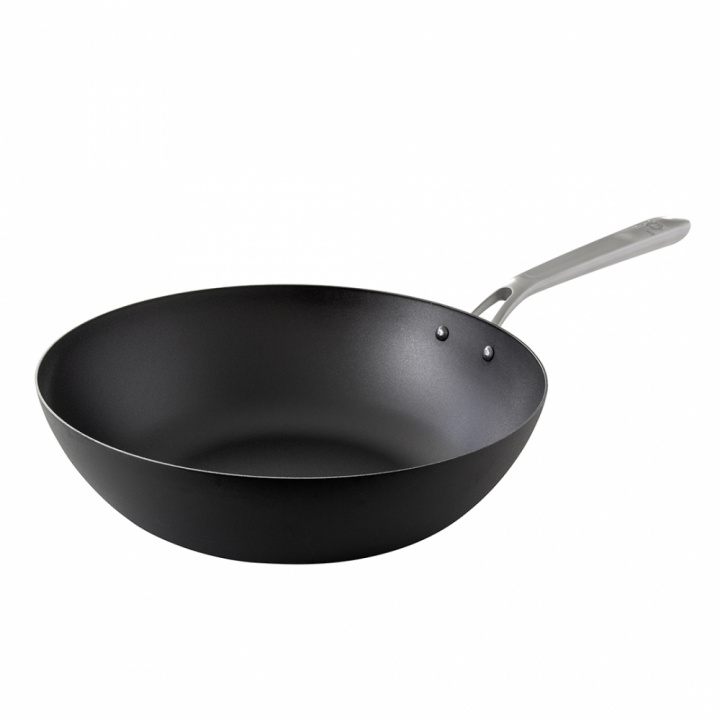 Carbon Steel Stir fry pan 32 cm i gruppen Stegepander hos Kockums Jernverk AB (WOK32-080)